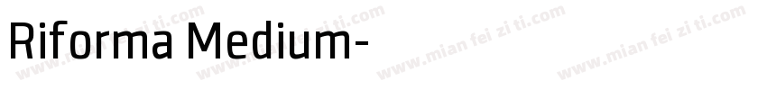 Riforma Medium字体转换